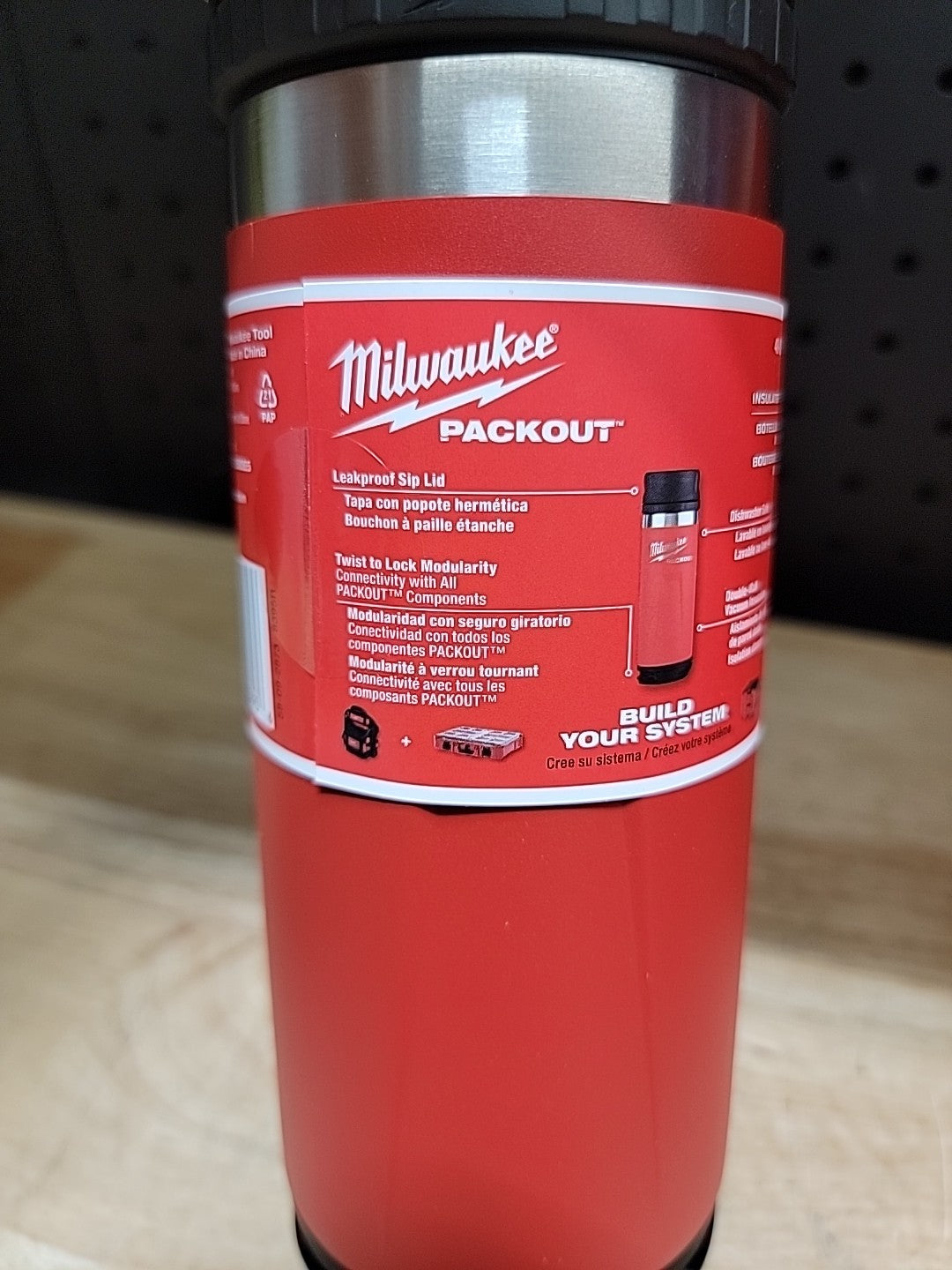 Insulated Metal Water Bottle with Twist Sip Lid - 18 Oz. Red