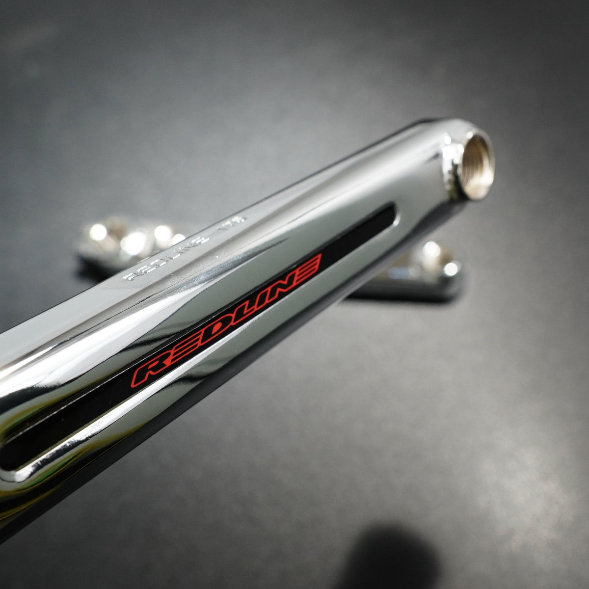 Old School BMX Crankset - Chrome 3-Piece Bicycle Cranks for Retro Builds