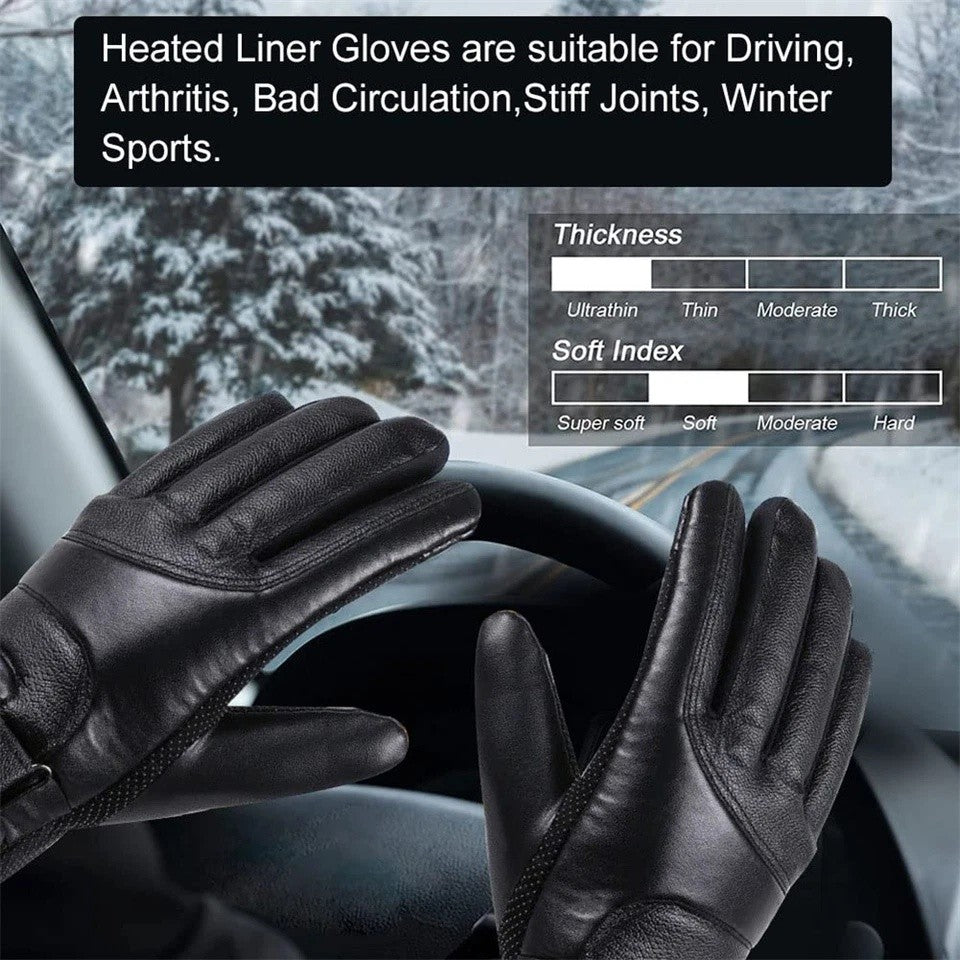USB Heated Gloves Waterproof Winter Thermal Ski Snow Hand Warmers