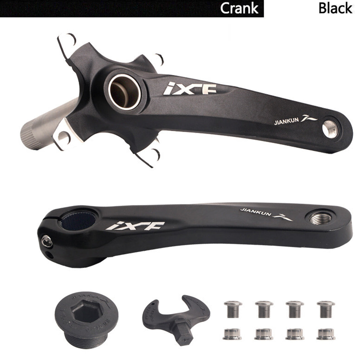 Mountain Bike Crank Set 170mm Hollowtech 64/104BCD with Bottom Bracket