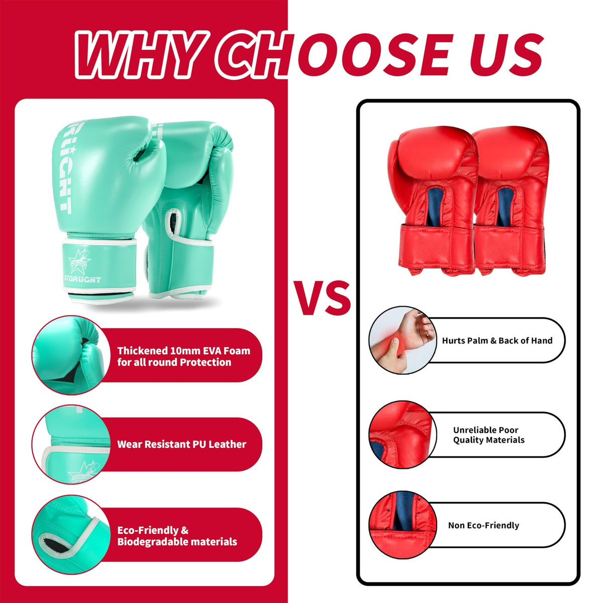 Boxing Gloves for Sparring and Training - MMA, Kickboxing, Heavy Bag