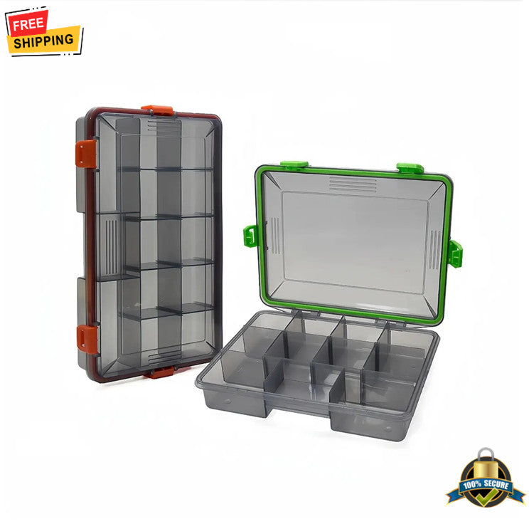 Large Capacity Fishing Tackle Box Organizer for Hooks Lures and Bait Storage