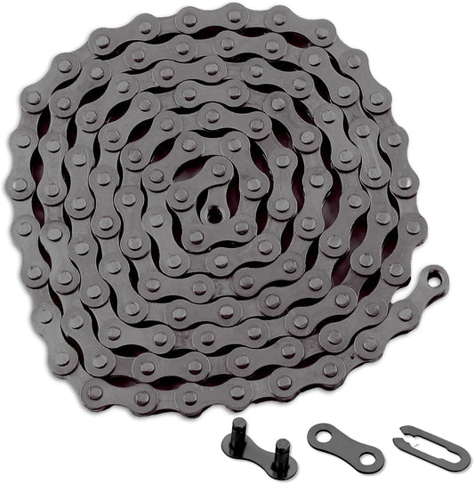 Single Speed Bike Chain 114 Links 1/2 x 1/8 for BMX MTB Road Bikes