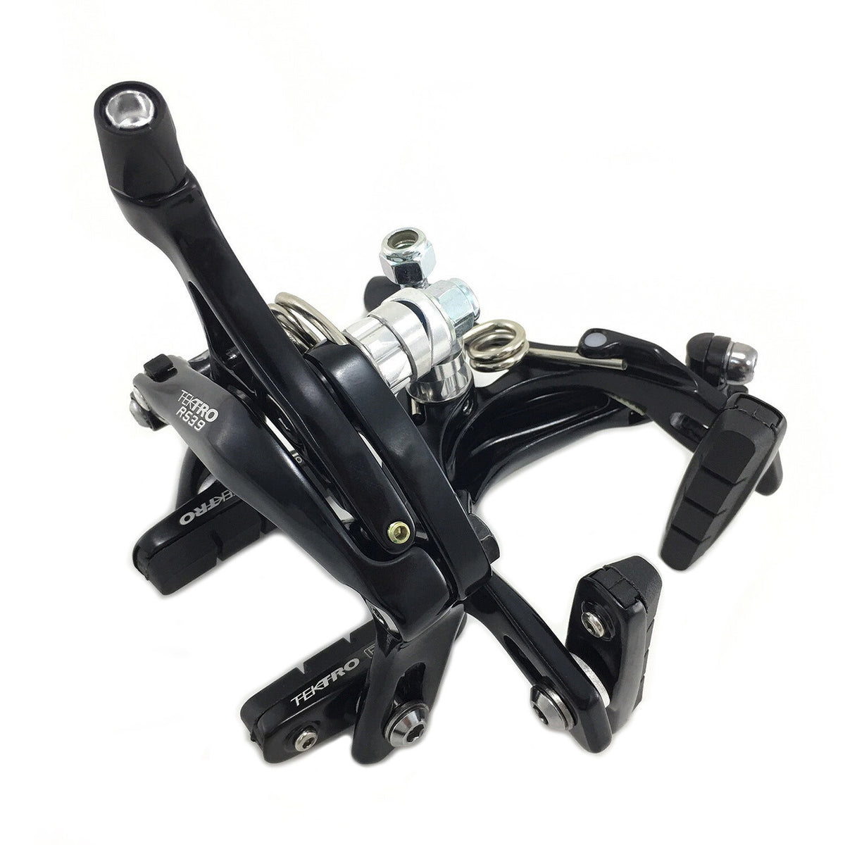 Tektro R539 Bicycle Caliper Brake Set 47-59mm Dual Pivot Black