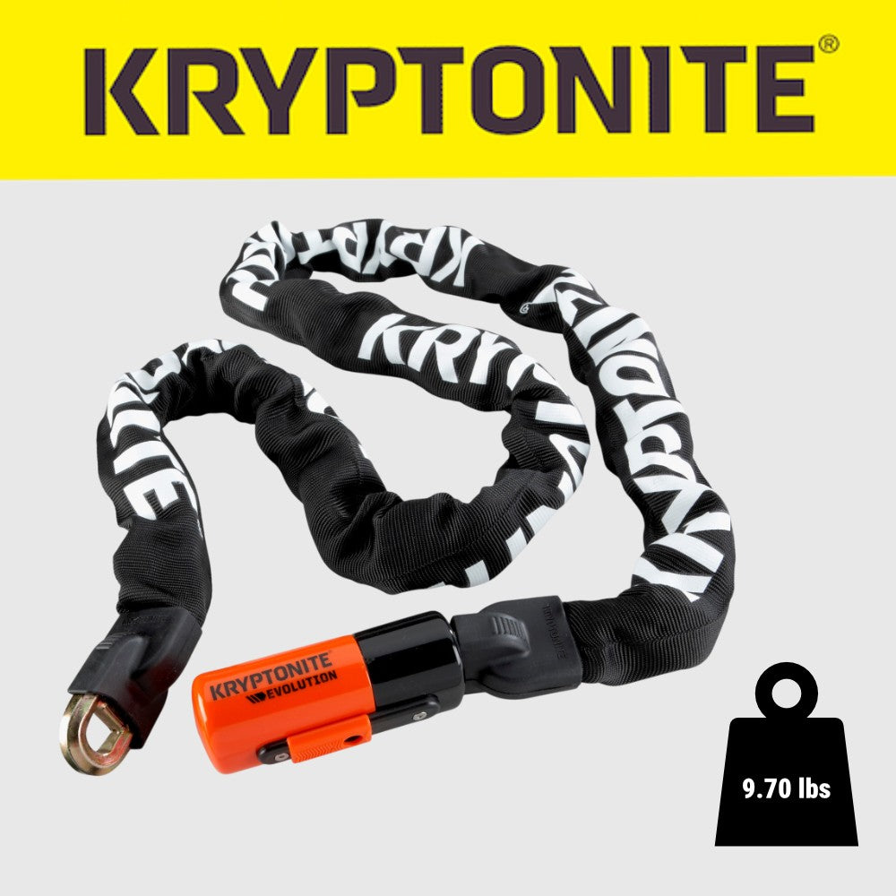Kryptonite Evolution Series 4 1016 Bicycle Chain with 3 Keys - 5.25ft