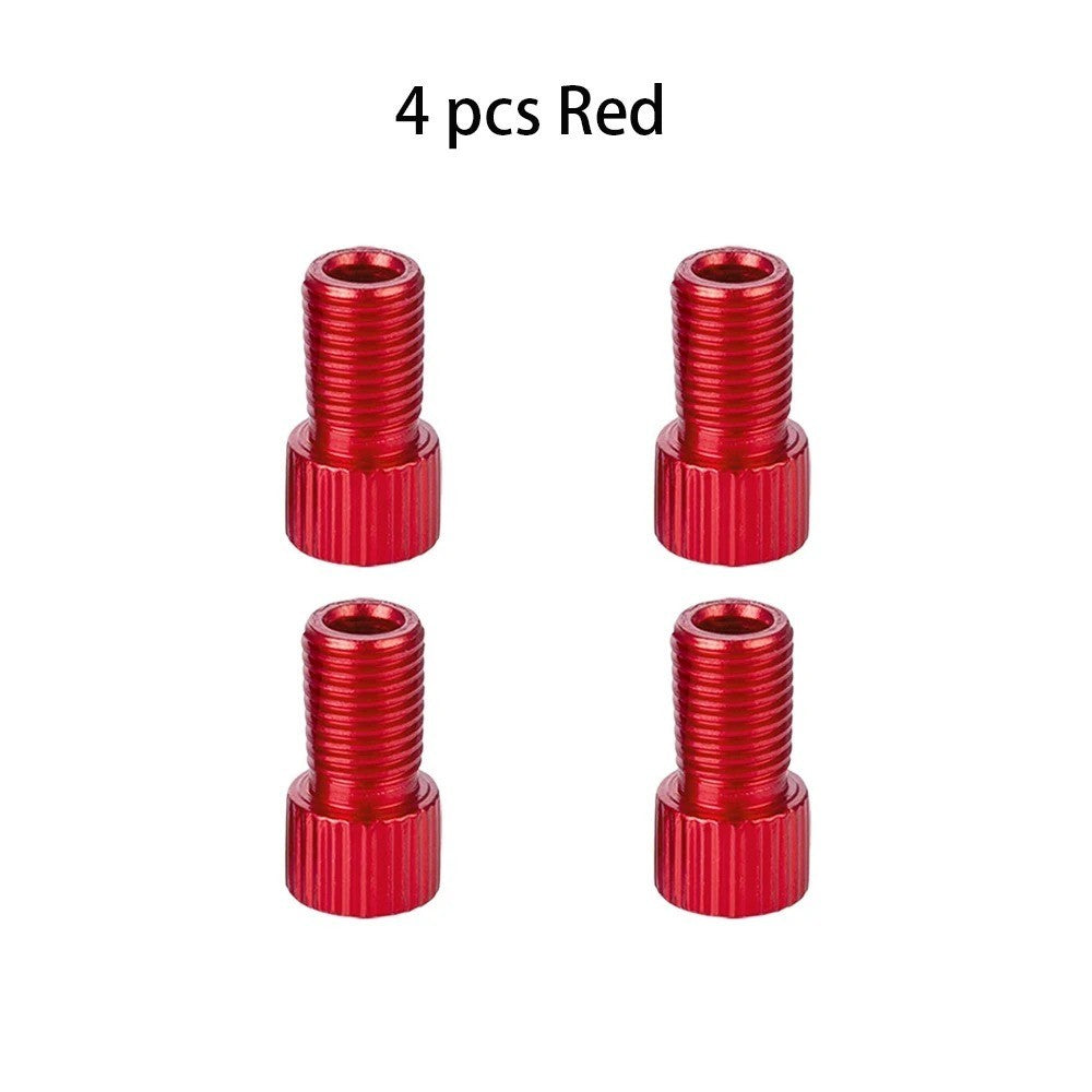 10 Color Presta to Schrader Valve Stem Adapter for Bicycle Tires
