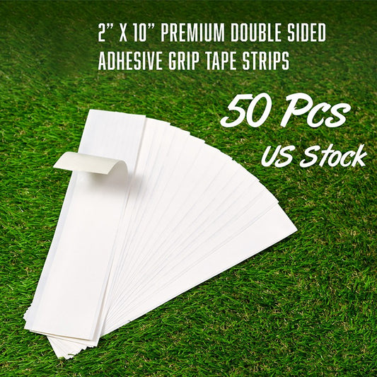 Golf Grip Tape Strips Double Sided 2x10 Inches - Easy Peel Regripping Aid