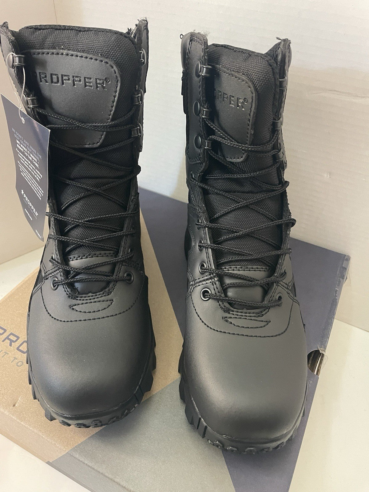 Propper Series 100 Waterproof Tactical Boots Men Size 7 Side Zip Composite Toe