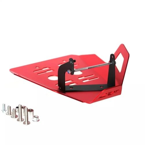 Red Motorcycle Skid Plate for CRF110F 2013-2024 Engine Bash Guard Lower Cover