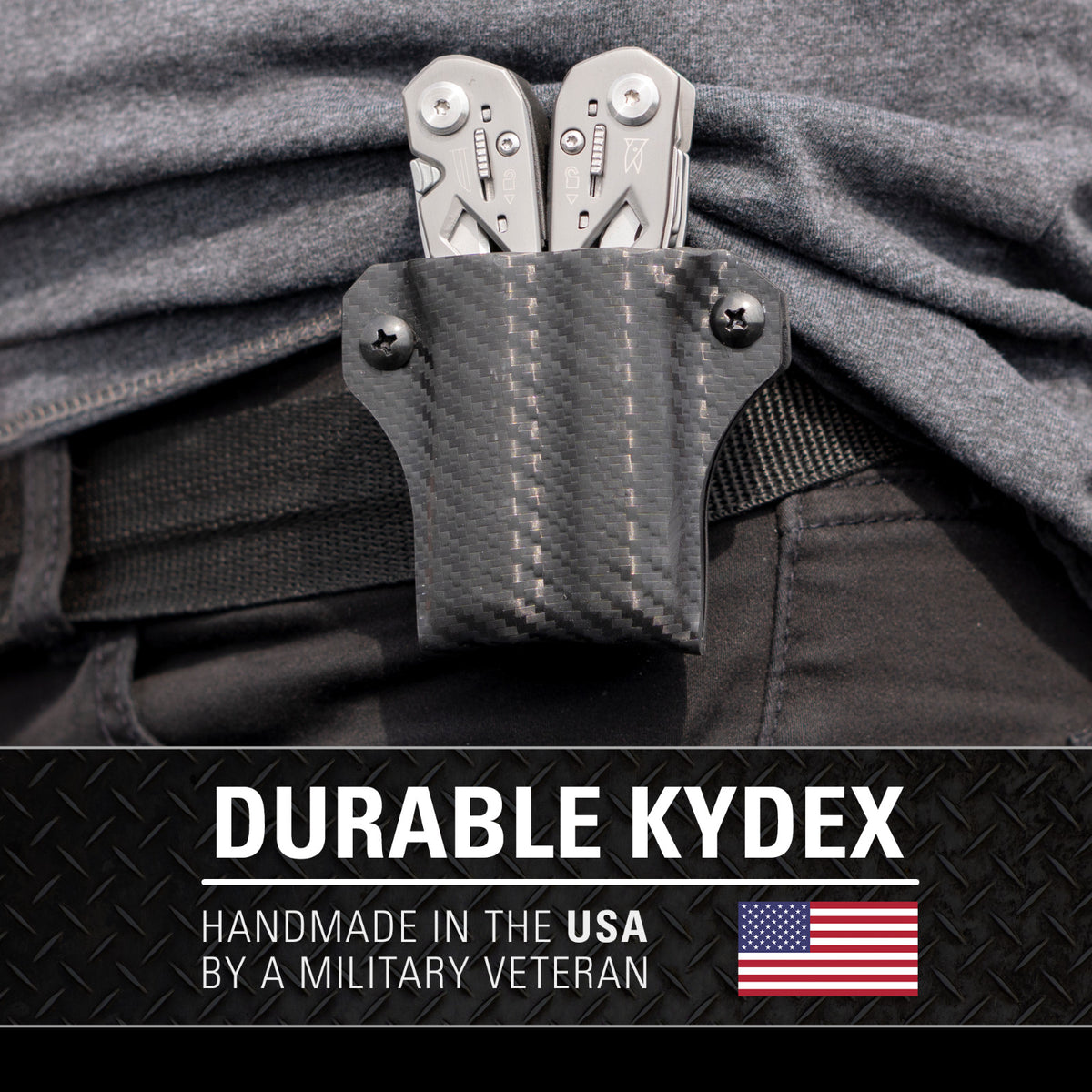 Kydex Multitool Sheath for GERBER SUSPENSION - Made in USA, Adjustable Carry