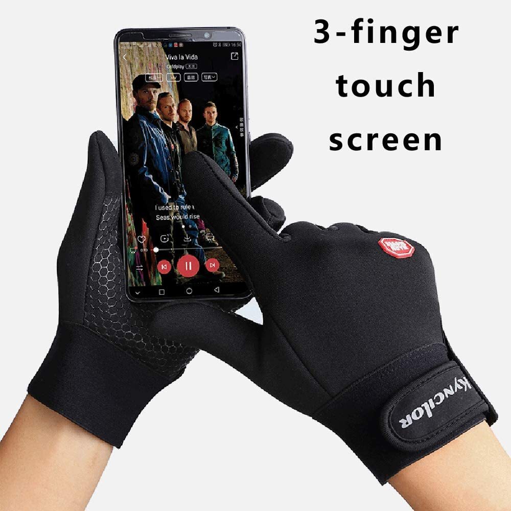 Winter Waterproof Touch Screen Ski Snow Gloves for Men Women - Thermal & Windproof