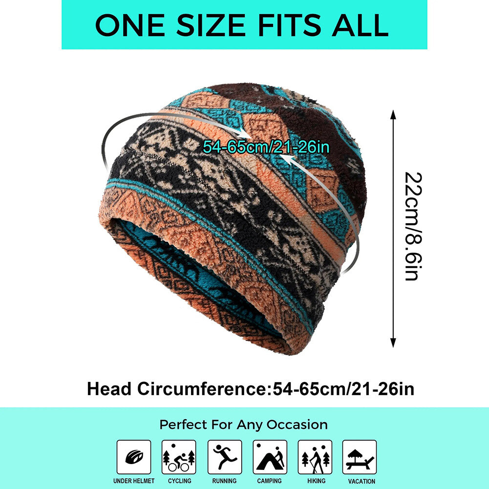 Unisex Winter Beanie Ski Cap Fleece Ear Protection Cycling Hat