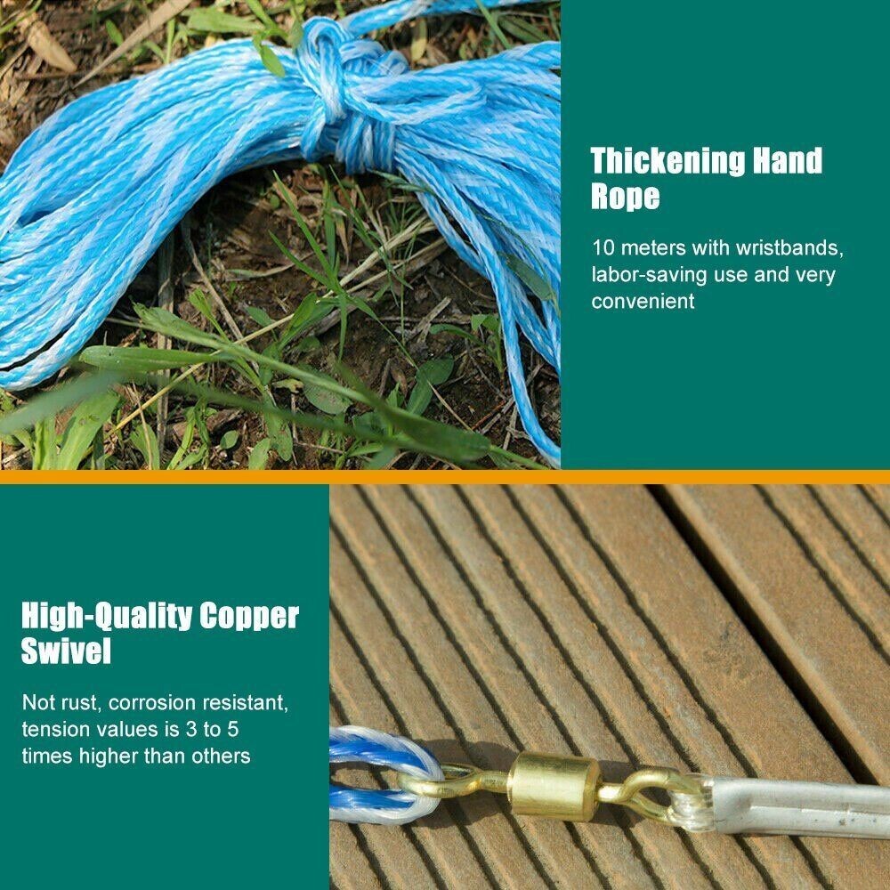Heavy Duty Nylon Cast Net for Fishing - Multiple Radius Sizes