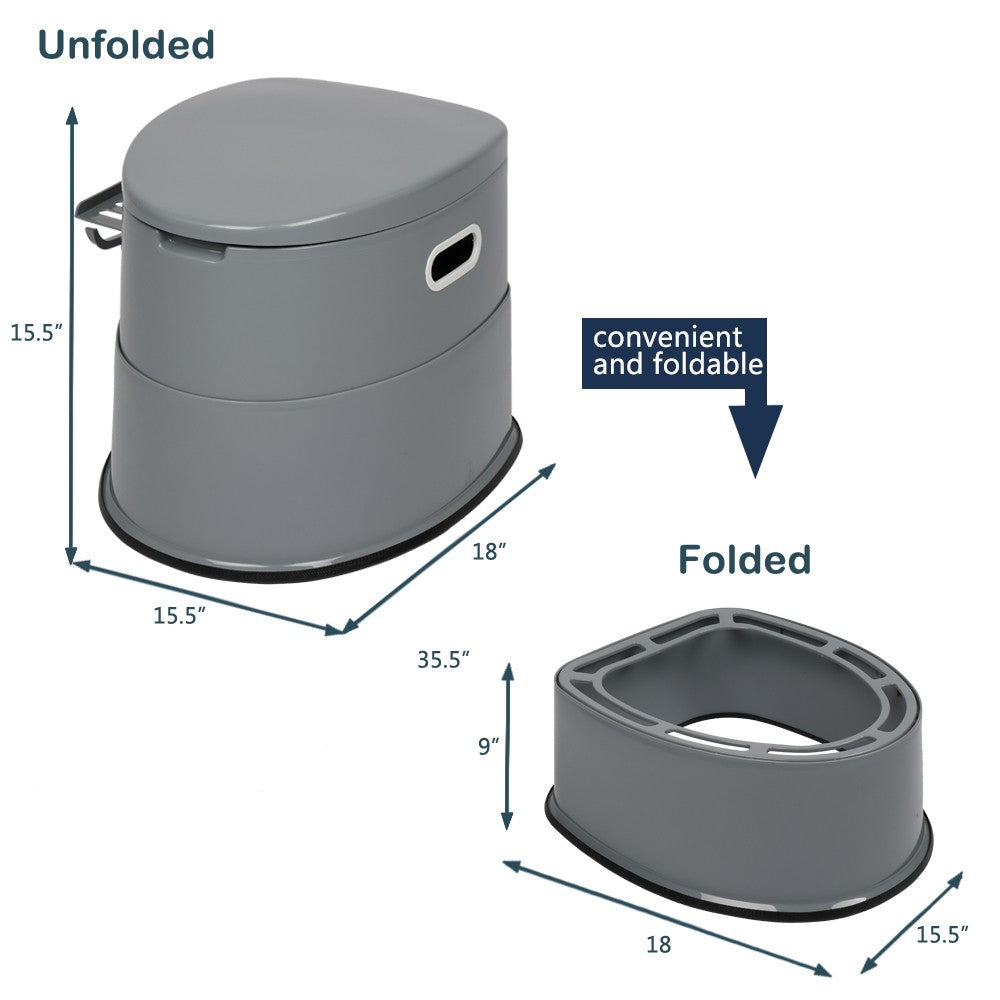 Portable Camping Toilet 5L Detachable Indoor Outdoor Hygiene Solution