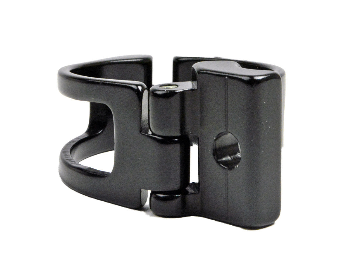 Lightweight Bike Front Derailleur Adapter Clamp - 28.6mm Black