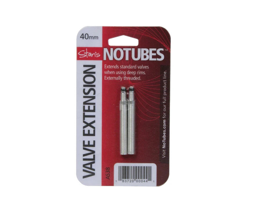 Presta Valve Extension 40mm Aluminum Threaded Valve Extender for Bicycle Tubeless