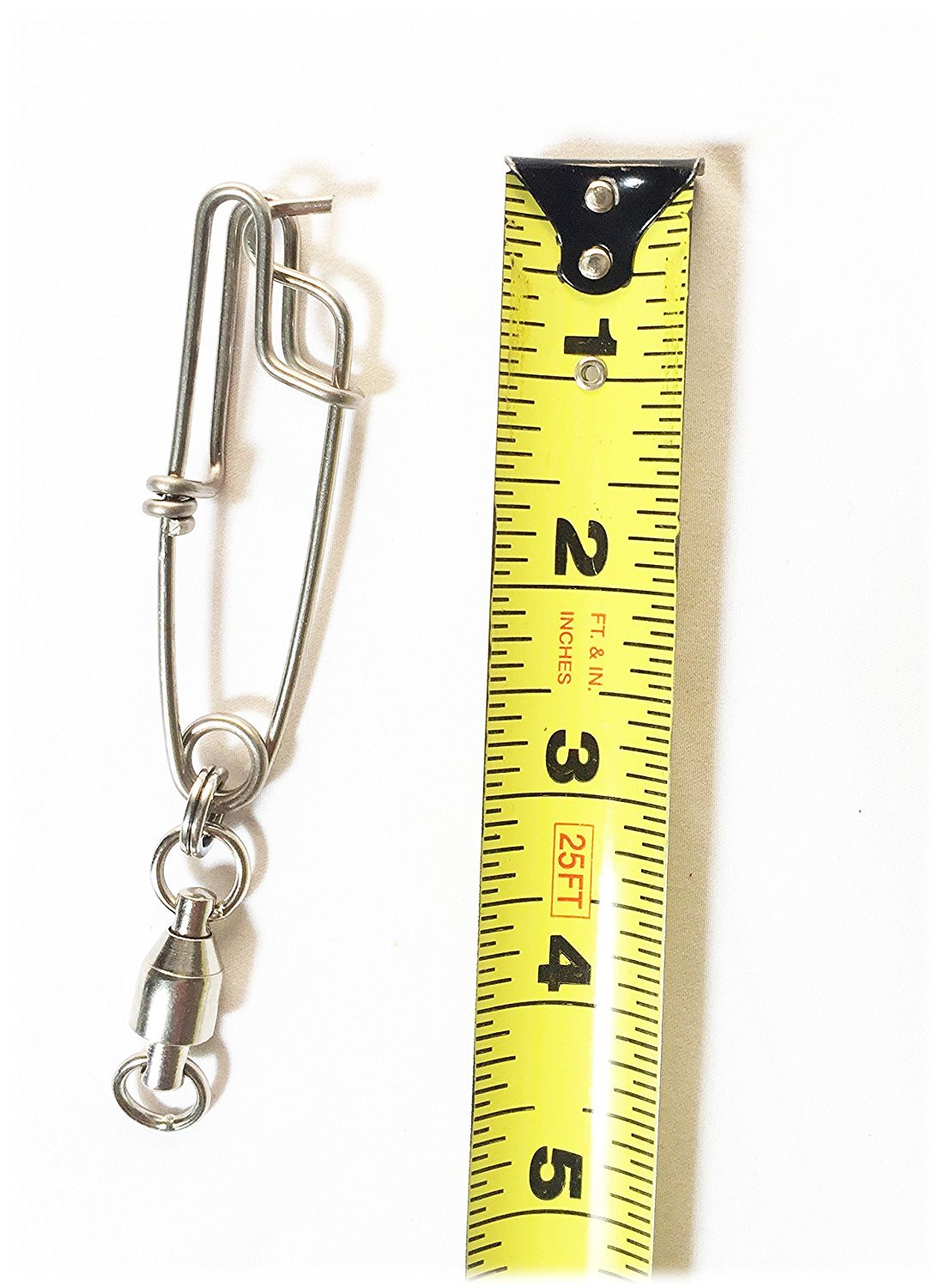 2-Pack Stainless Steel Fishing Snaps and Swivels - Heavy Duty Tackle Clips