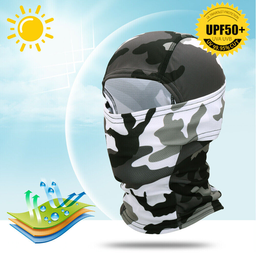 Full Face Tactical Mask UV Protection Military Balaclava for Outdoor Sports