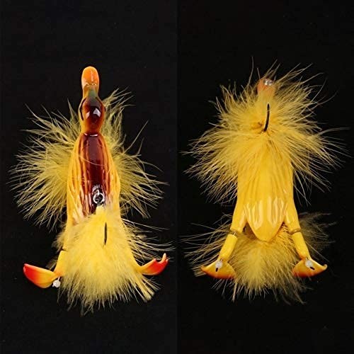 Topwater Fishing Lure 3D Duckling Floating Bait for Pike Bass Musky