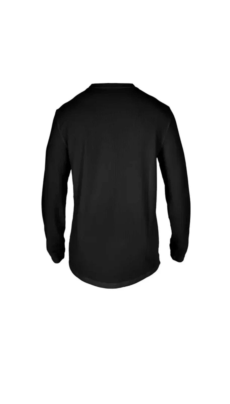 Thermal Waffle Performance Top XL Black Moisture-Wicking Anti-Odor Activewear