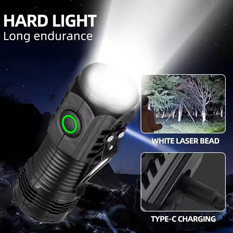 Rechargeable LED Flashlight 1200000LM Tactical Handheld Torch with Type-C