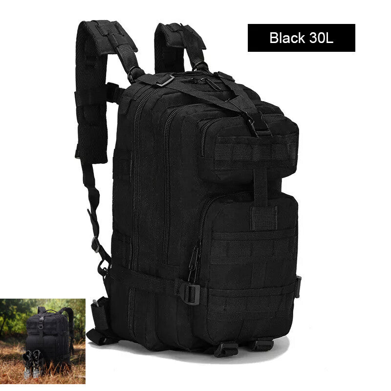 30L Military Tactical Backpack Waterproof Hiking Rucksack Travel Bag