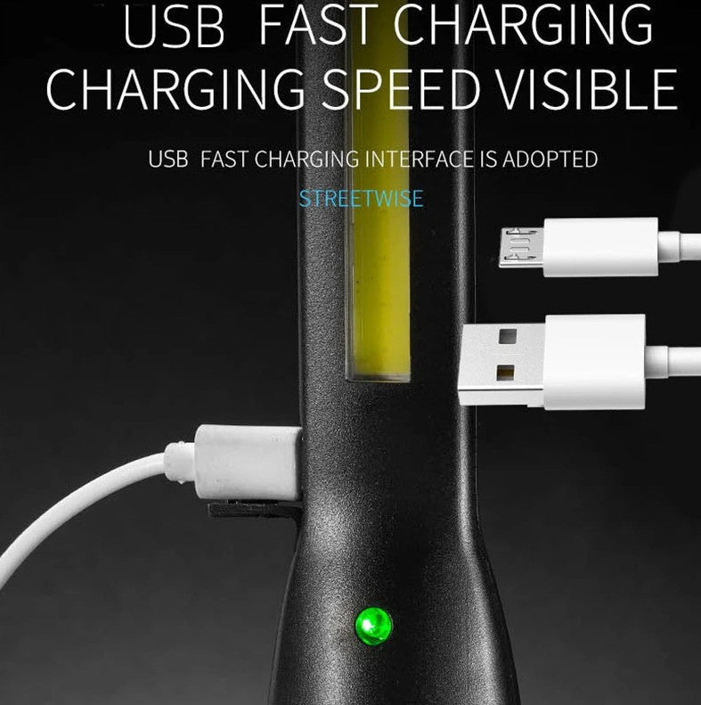 Rechargeable COB Work Light with Magnetic Base - Emergency & Camping LED Flashlight