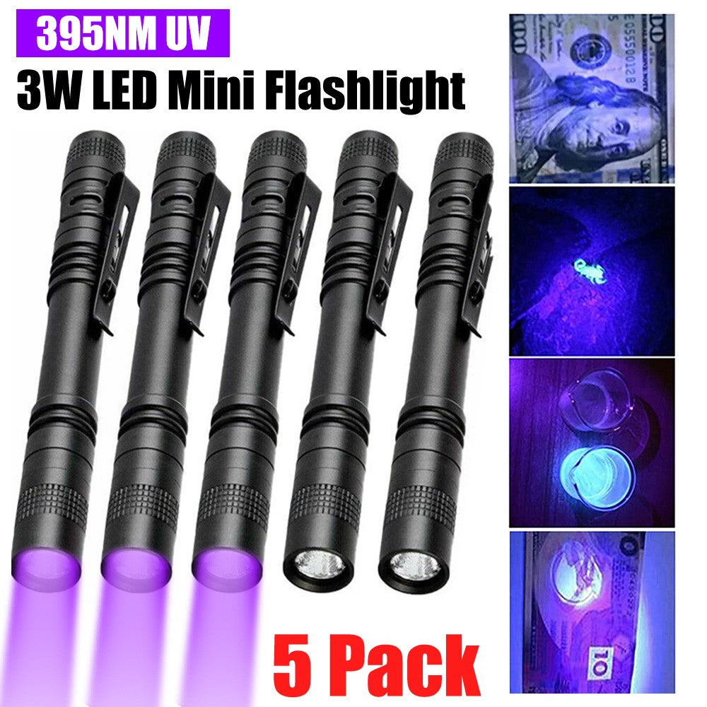 395nm UV Light Penlight Black Light Flashlight for Inspection & Detection