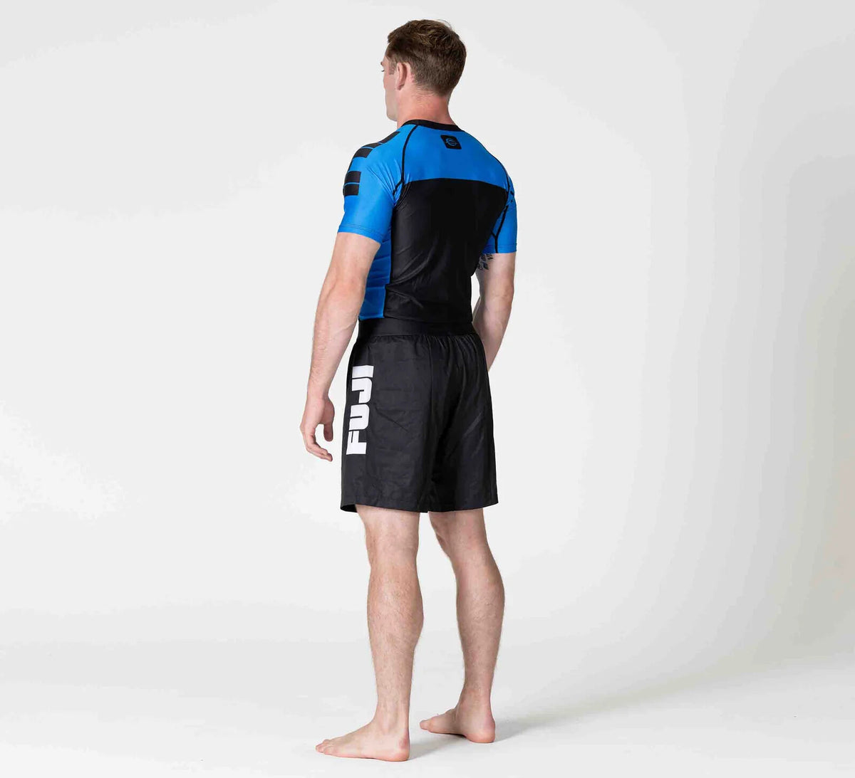 IBJJF Ranked Short Sleeve Rashguard for Jiu Jitsu - Blue