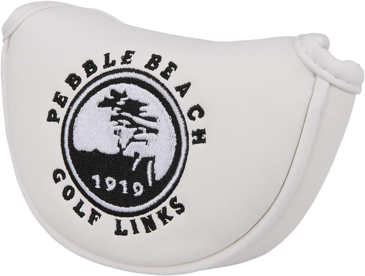 Golf Club Mallet Putter Head Cover White for Center Shaft - Protective & Stylish