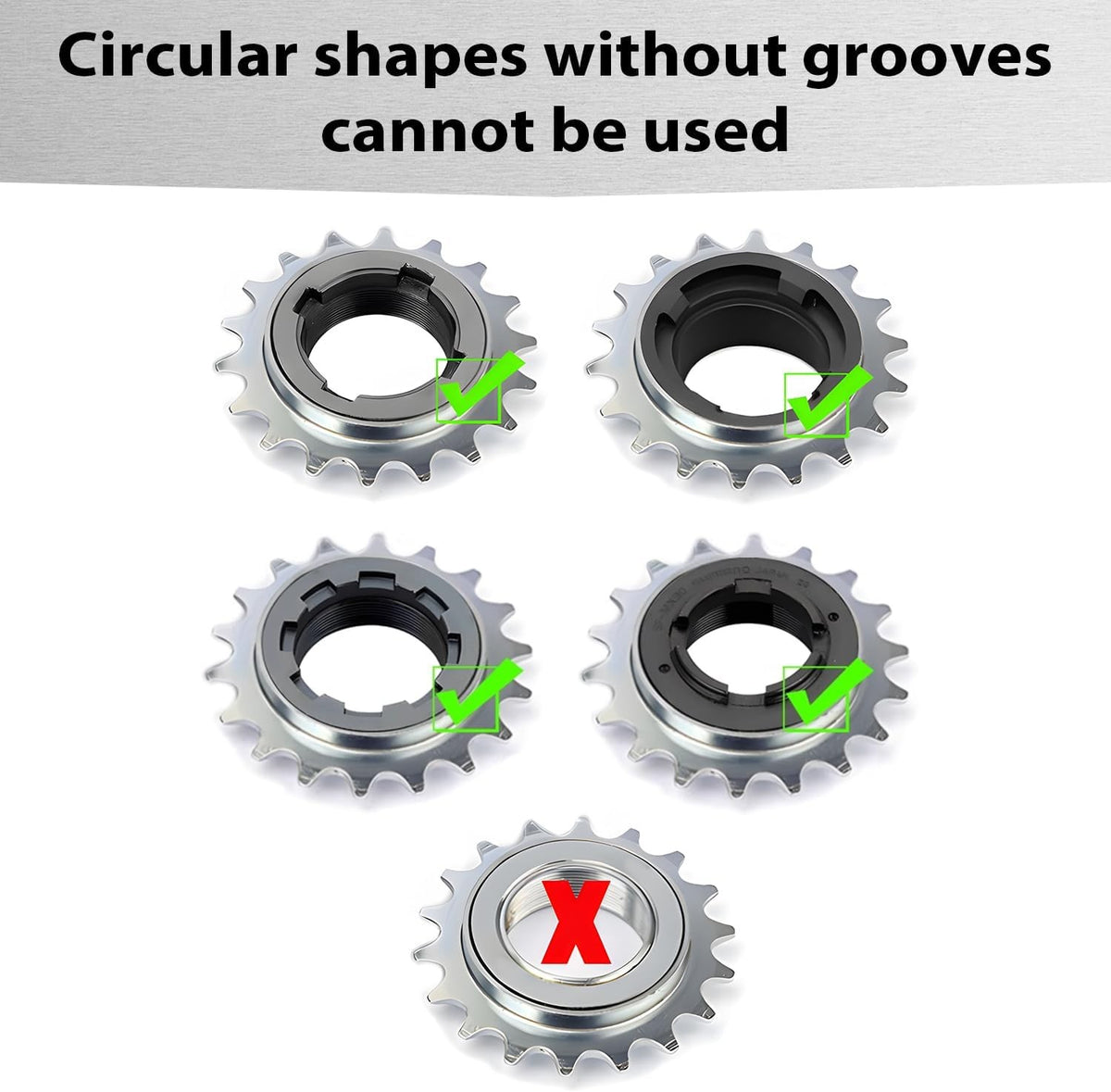 Bicycle Freewheel Remover Tool for 4-Notch BMX & Single-Speed Bikes