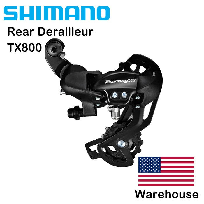 Shimano Tourney RD TX800 7/8-Speed Mountain Bike Derailleur - Long Cage, Black