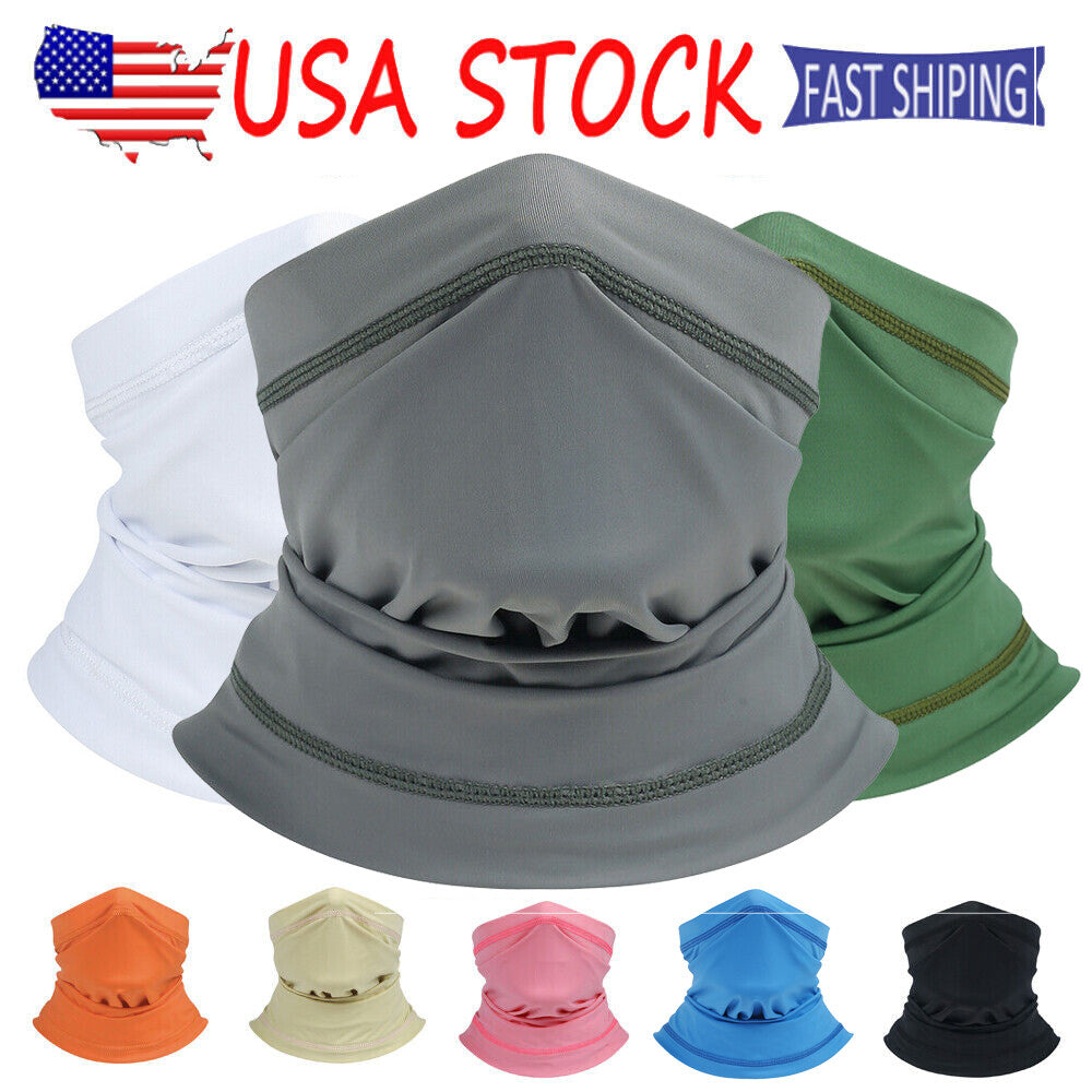UV Sun Protection Face Mask Neck Gaiter - Breathable, Lightweight for Men Women