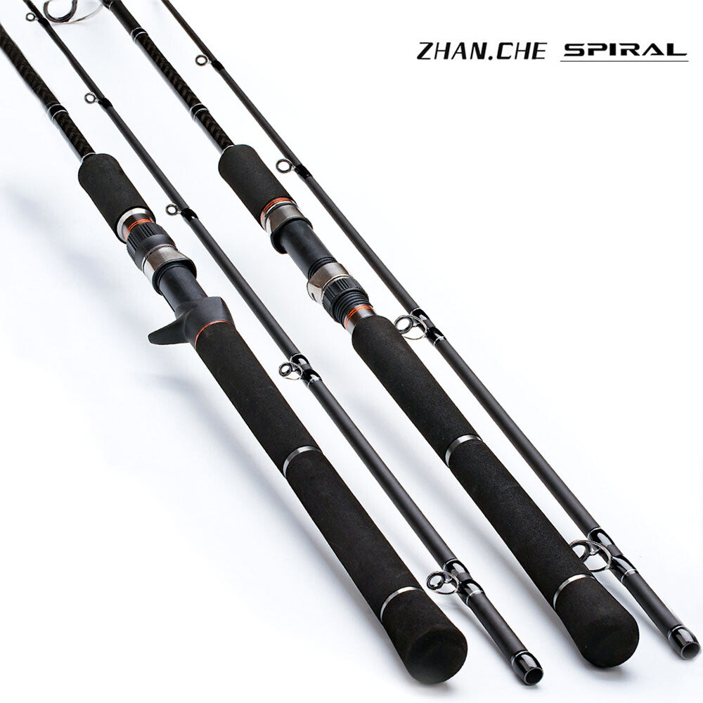Heavy Saltwater Jigging Spinning & Casting Fishing Rod 7' 10-25lb Carbon