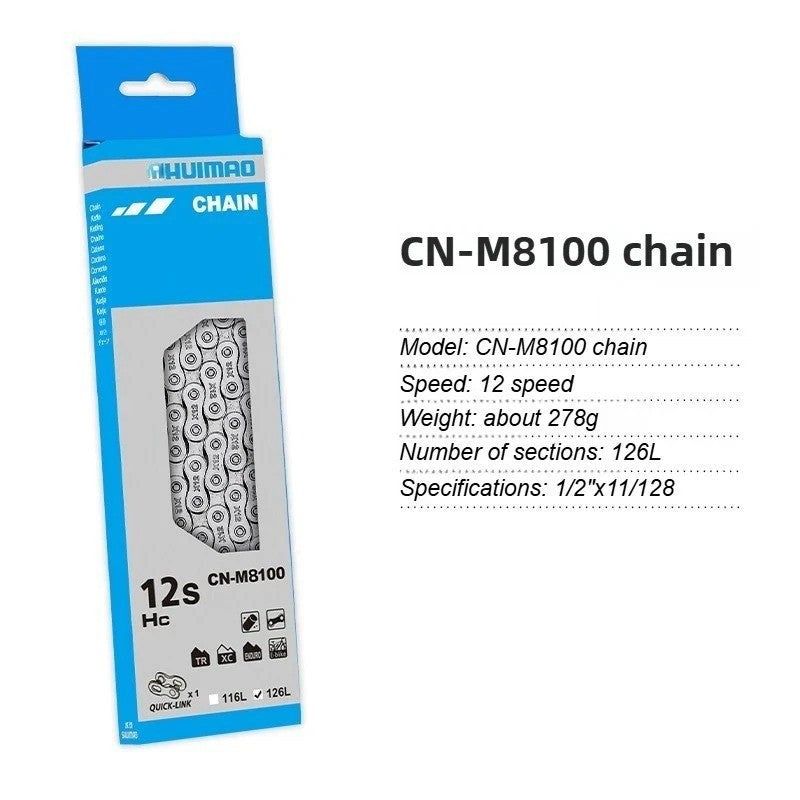 Universal Bike Chain for 6-12 Speed MTB Road Hybrid Bikes - High Strength Steel