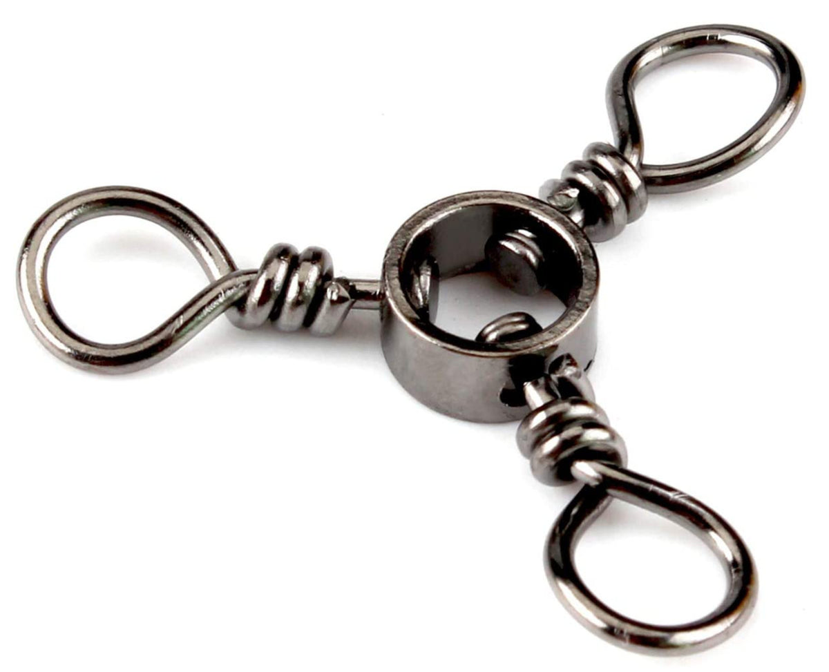 Stainless Steel Three Way Swivels Pack of 25 - Fishing Tackle Hardware