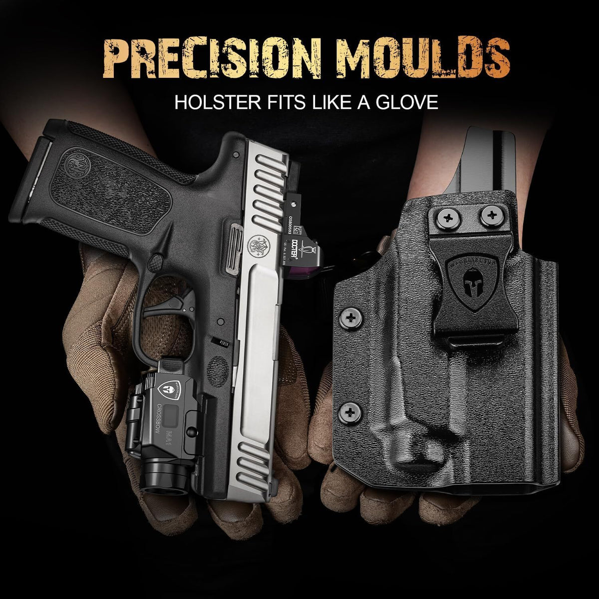 Laser Light Combo Holster for SD9VE/SD40VE with 800-Lumen Flashlight & Green Laser