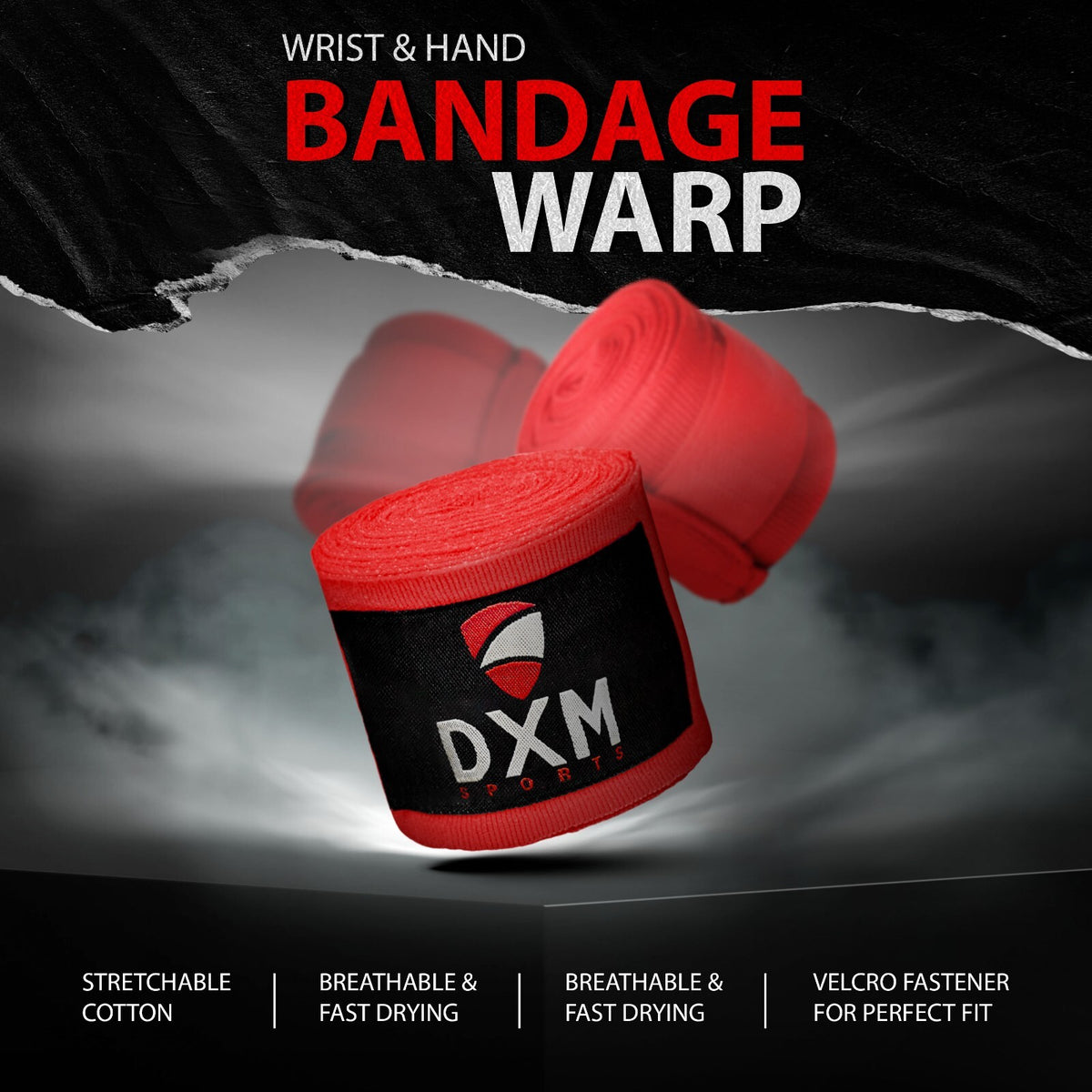 Boxing Hand Wraps MMA Wrist Support Bandages 177" for Training & Protection