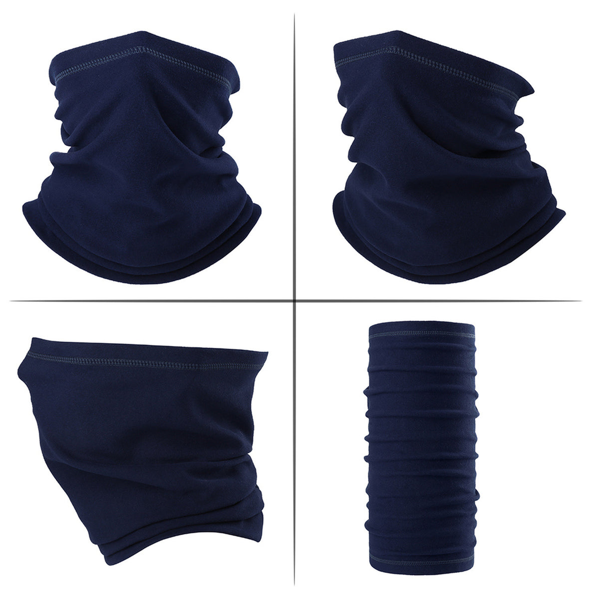 Winter Windproof Fleece Neck Gaiter Face Mask Scarf for Cold Weather