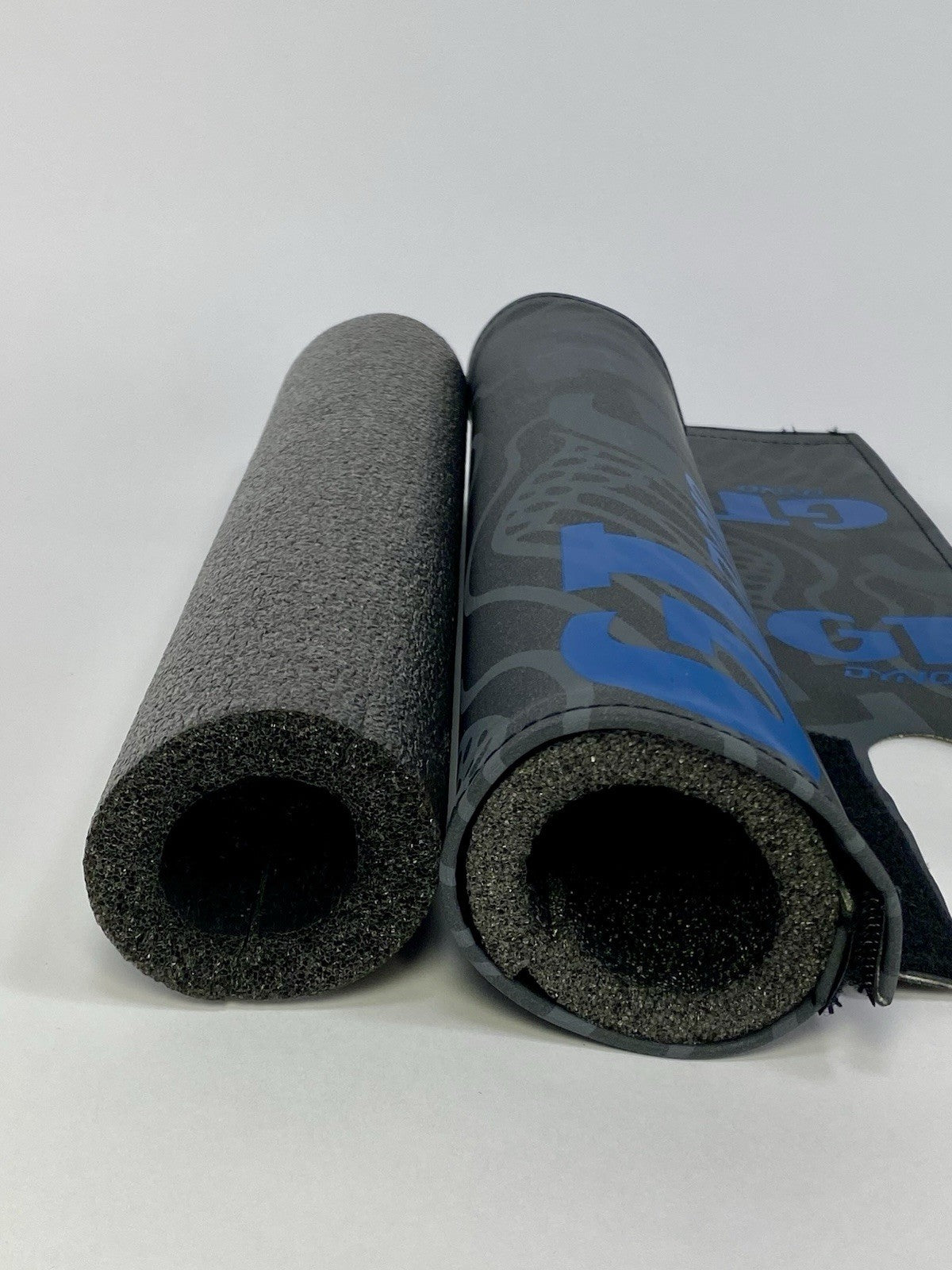 BMX Pad Set for GT DYNO 1989 Re-issue - Reflective Frame, Handlebar & Stem Pads, Black & Blue
