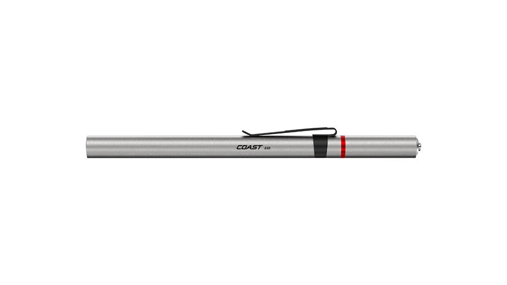 Rechargeable LED Penlight with Inspection Beam - Silver