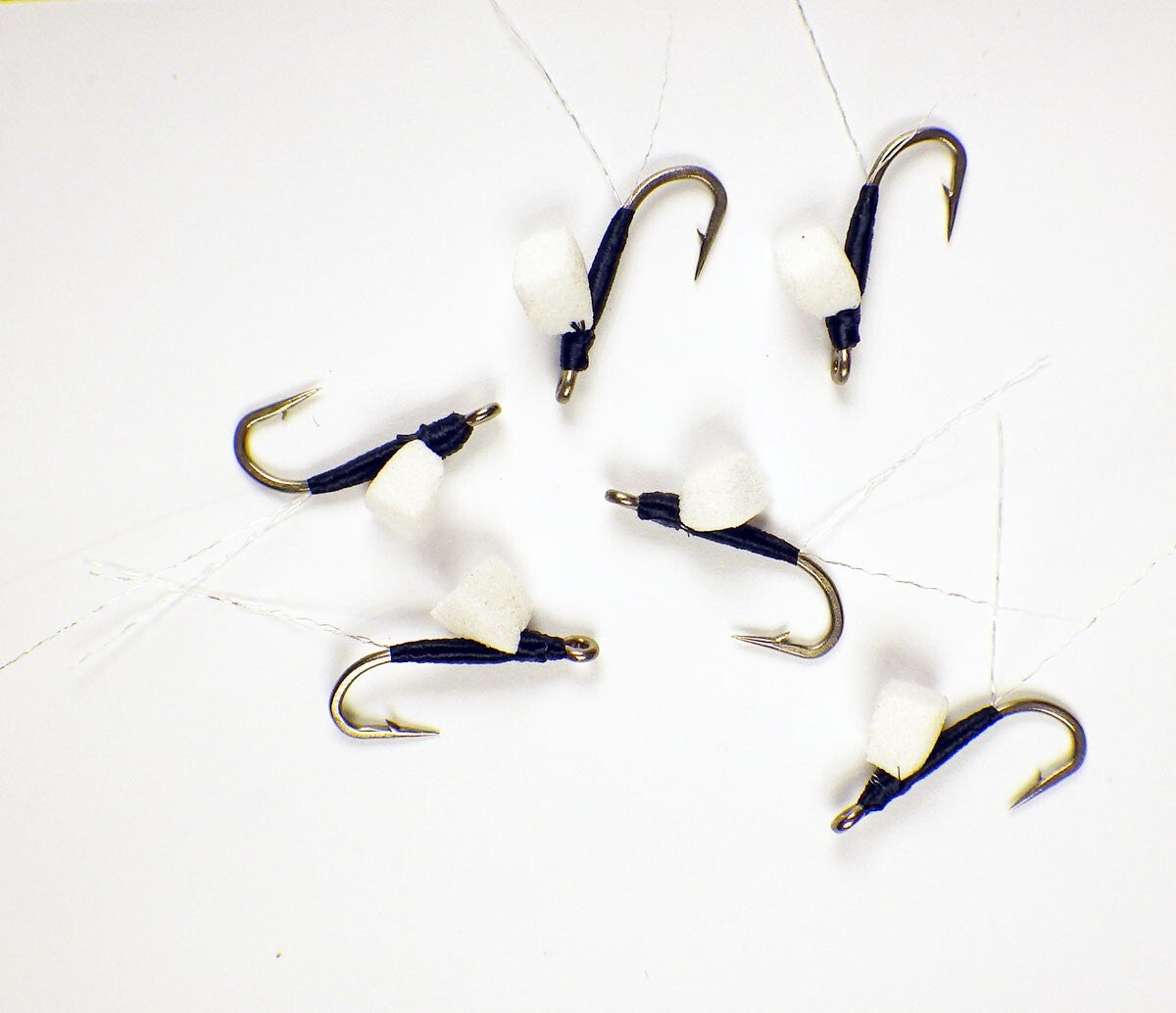 Fly Fishing Flies - Half Dozen Premium Foam Wing RS-2 Black #22