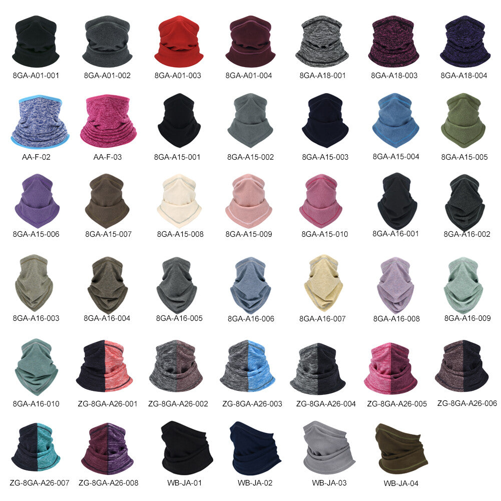 Winter Neck Gaiter Face Mask - Windproof Fleece Scarf for Cold Weather