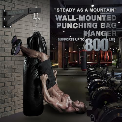 Heavy Bag Hanger Wall Mount Bracket for Boxing & Martial Arts Equipment