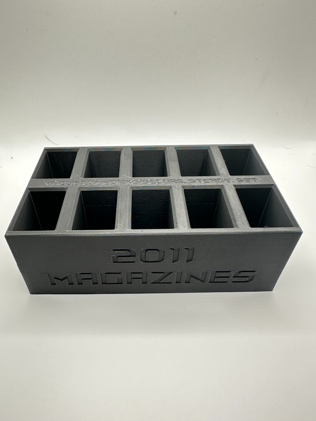 Heavy Duty 10-Slot Magazine Holder for 1911 Double-Stack Magazines