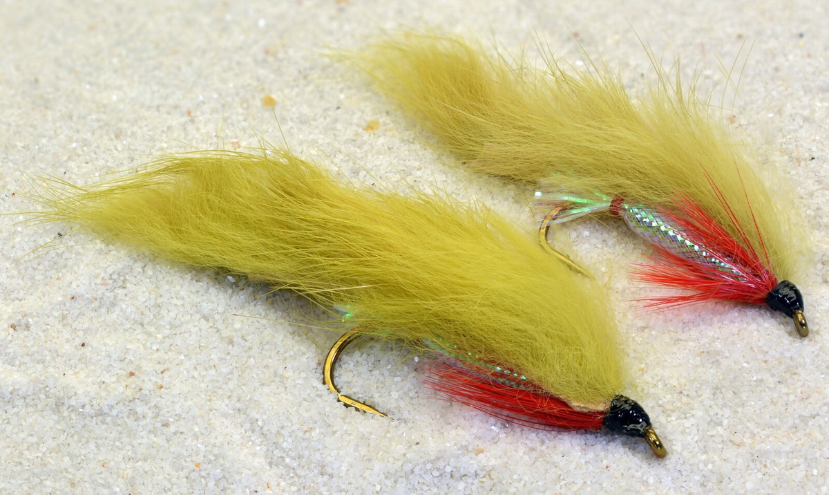 Weighted Fly Fishing Flies Set - Assorted Zonker Streamers with Mustad Hooks