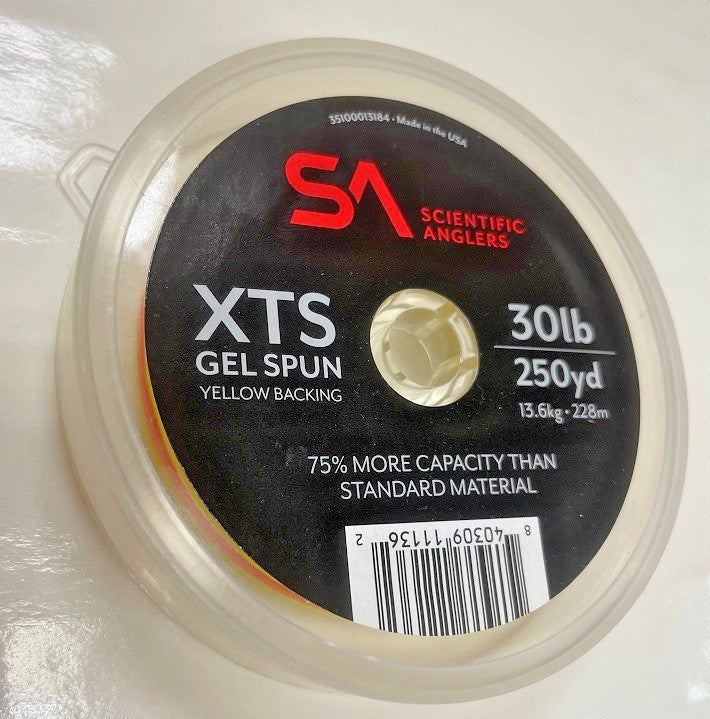 30 lb Yellow Fly Fishing Backing Line - 250 Yards Gel Spun