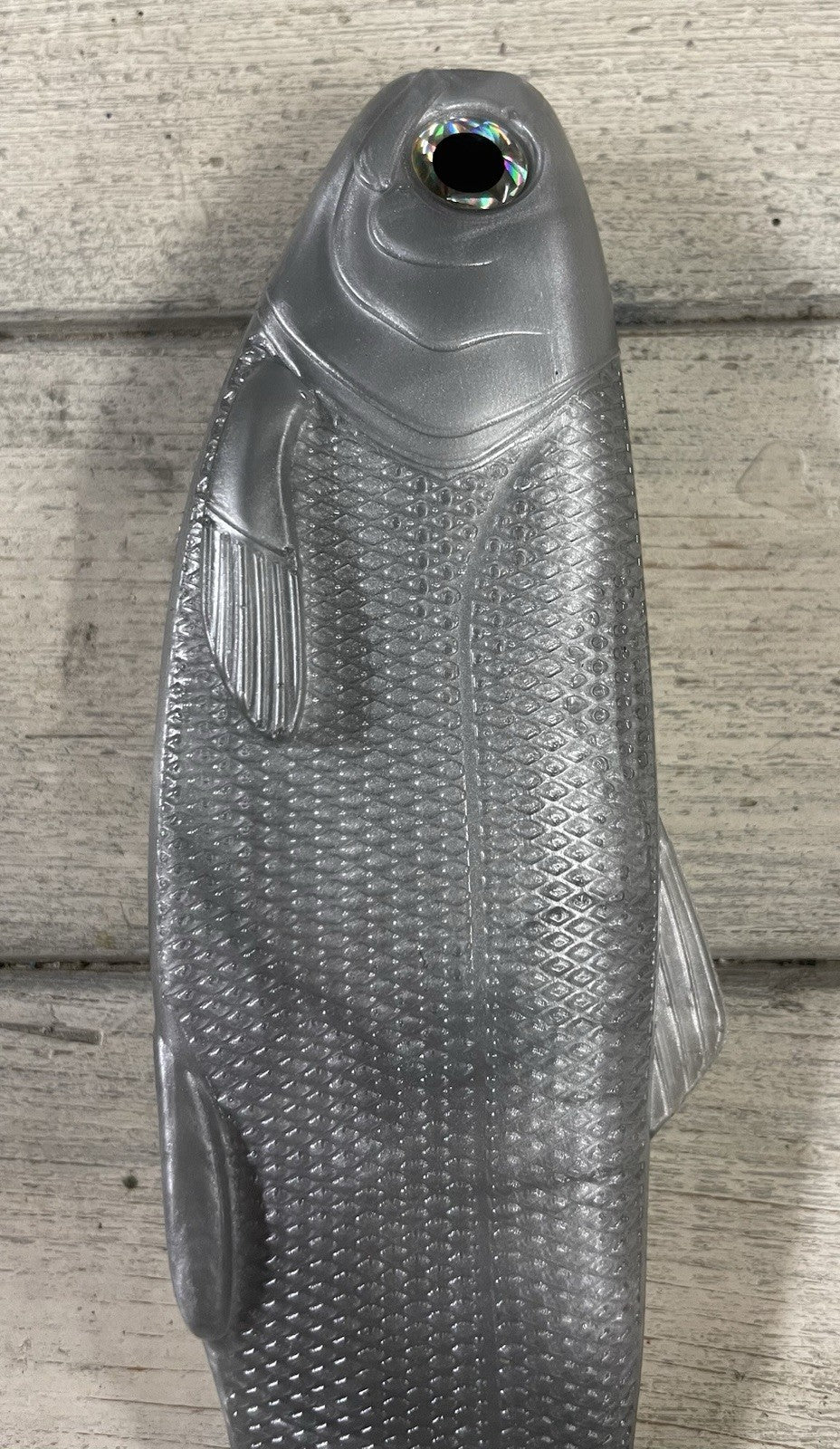 8-Inch Weedless Swimbait Silver Fishing Lure - Slow Retrieve Bait for Bass & Trout