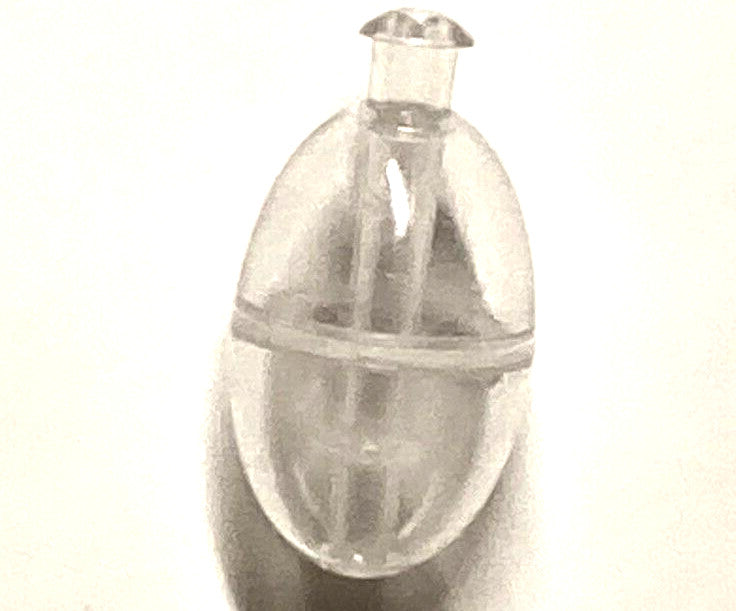 Clear Plastic Bubble Spinning Floats Set - 3/4 Inch Width, 12 Pack