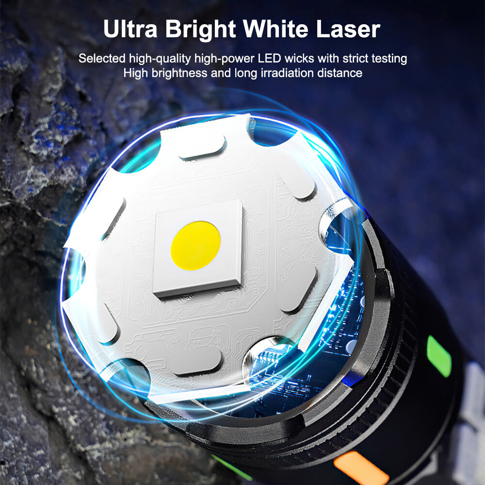 Super Bright Rechargeable LED Tactical Flashlight 990000000 Lumens Waterproof Zoomable Work Light